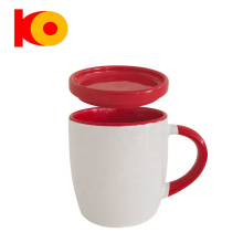 Eco friendly personalised bulk ceramic travel coffee mug with lid